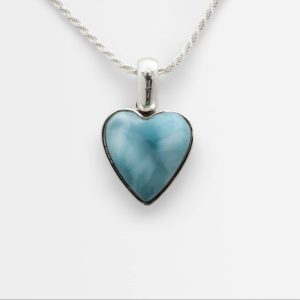 Larimar Heart Pendant Soleil